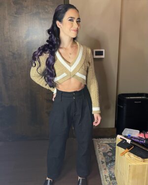 April Jeanette Mendez Instagram - Our wonderful hair & makeup team blesses me with the confidence to be a super dick on national tv again. 

Thank you @makeupartistkenia @alexhairdesigns @adriana.v.garcia and Cassandra for being goddamn wizards and making this shy weirdo feel awesome. @wowsuperheroes