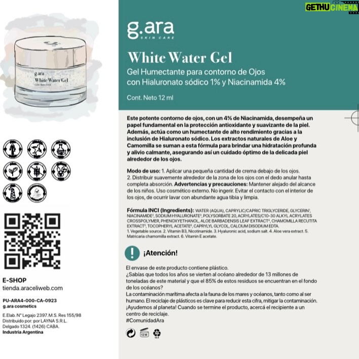 Araceli González Instagram - Terminamos el año con nuestro combo! Incorporando nuestra primera crema de tratamiento para el contorno de ojos!🤩👋 Es una alegría poder disfrutarlo finalizando nuestro 2023 💥 Si buscas cuidarte a diario en cada una de tus rutinas! Este es el combo perfecto. 🤩 Combinación de Niacinamida, ácido Hialuronico, extractos de plantas, 🌱 hidrata, humecta, descongestiona. Para todo tipo de piel! Cuidarte este 2023 fue y será muy #araceliweb Combos en toda la tienda hasta el 6/1/2024 10% off 3 cuotas sin interés @g.aracosmetics by @araceligonzalez67 #gara #garacosmetics #garaskincare #cosmetics #skin #skincare #contornodeojos #gelfacial #gel #bruma #extractosdeplantas #hidrata #hidratacion #humectante #humectacion Showroom: Delgado 1324, Belgrano Martes a sábados 10:30 hs a 19:00 hs Te esperamos 🌸 Feliz año ! #comunidadara