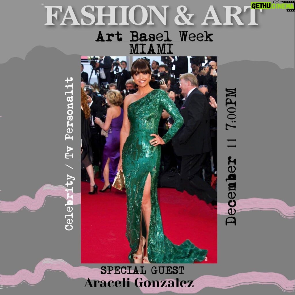 Araceli González Instagram - Una de las celebridades mas queridas de Argentina y Latinoamerica @araceligonzalez67 llega a FASHION & ART MIAMI @fashion_and_art_event donde recibirá un reconocimiento a su impactante carrera en la moda, el cine y la televisión, con innumerables éxitos en su carrera, la también empresaria llega a la ciudad del sol en la semana mas importante de MODA Y ARTE Welcome @araceligonzalez67 a @fashion_and_art_event “ Art Basel week “ 2023 / Production Company: @one_one_tv
