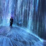 Arden Cho Instagram - I got to be a part of ART! How magical is this??? Special thank you to @ghani.teamlab for this amazing private tour! 🕊️Definitely one of the highlights of our Japan trip!