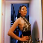Arden Cho Instagram - Got all glammed up for the @toryburch @glamourmag lunch celebrating the amazing women nominated for Emmy’s! Now I’m off to NY! See ya in the big 🍎