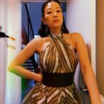 Arden Cho Instagram - Got all glammed up for the @toryburch @glamourmag lunch celebrating the amazing women nominated for Emmy’s! Now I’m off to NY! See ya in the big 🍎