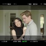 Arden Cho Instagram - Swipe to see the true behind the scenes of this photo @domsherwood can’t believe they actually caught us both smiling at the same time hehehe #silly #setlife #PartnerTrack #Murphy #Ingrid