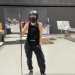 Arden Cho Instagram - I hope we get a season 2 & I get to use this whip I learned in stunt training for @avatarnetflix I definitely whipped myself in the head and the helmet was 💯 necessary, thanks for keeping me safe 😘