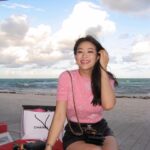 Arden Cho Instagram - My Chanel dreams came true, front row for the cruise show on the beach. Thank you for a beautiful weekend in Miami ❤️ #ChanelCruise #ChanelinMiami 📸 @makeupsang