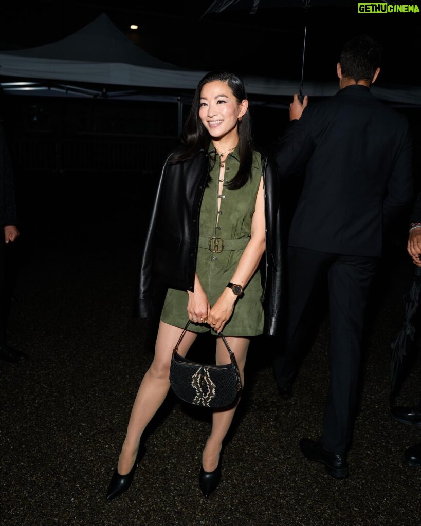 Arden Cho Instagram - All smiles after the @bally show because I absolutely loved the new collection @rhuigi congrats, what a night! Thanks for these snaps @byholliem ✨ My first ever #milanfashionweek felt special to go to such an iconic show!