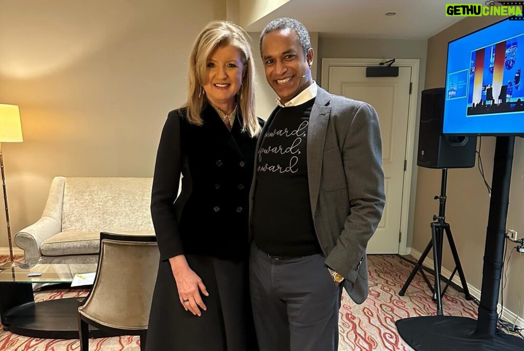 Arianna Huffington Instagram - Throwback to my life with two functioning shoulders and two functioning knees a month ago in Washington DC at the MetLife Benefits Symposium with chief marketing officer Michael Roberts. This year’s theme focused on cultivating care and connection in an evolving workplace, and in my conversation with Michael, we talked about how healthcare costs are rising for self-insured employers even as outcomes are getting worse, but at the same time there are incredible opportunities with AI to help employees make better decisions that lead to healthier, fuller lives. That’s why at @thrive we’re building personalized AI health coaches to help people no matter where they are on their health journeys and connect them to the benefits they need at the right time. As MetLife’s annual Employee Benefit Trends Study found, companies with greater employee well-being have higher revenue growth than those with lower employee well-being.