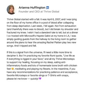 Arianna Huffington Thumbnail - 2.7K Likes - Top Liked Instagram Posts and Photos