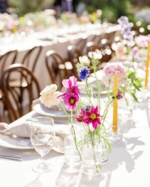 Arielle Vandenberg Instagram - I’ve always dreamed of having an intimate, backyard wedding! And two of our best friends, graciously offered their home! We wanted our wedding to be simple and sweet! And that’s exactly how it was! Bright and delicate flowers sprinkled across the tables. It definitely helped that the entire backyard had white roses in full bloom! (Gods gift saved us thousands of dollars lol). We had a deliciously unique cake that tasted of tres leches and apricot 🤤 (hands down favorite cake I’ve ever had). I’ve always wanted pizza at my wedding, so we hauled a 500 lbs pizza oven into the backyard for fresh amazing pizza! (Should have ate more that night, that’s for sure. 😂) Everyone took home Cutie cookies painted like our favorite girl, Stinky! Love was in the air as the fairy lights above our heads twinkled in the night sky and we danced the night away! ✨

Photos: @christinamcneill 
Video: @whiteinrevery 
Coordinator: @carlyraeweddings 
Dress: @chosenbykyha via @enblanc_la 
Veil: @amsale 
Glam: @afton 
Suit: @paulsmithdesign 
Catering: @madeinitalybistro 
Florals: @floretfloral 
Music: @rickyrocksdrums 
Cake: @kellygraycakes 
Cookies: @cubandcuppy 
Rentals: @lapinataparty 
Venue: @thejasonkennedy @thelaurenkennedy backyard 😍