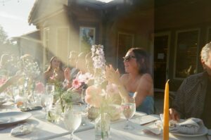 Arielle Vandenberg Instagram - These are all photos from disposable cameras we put out on the dinner tables at our wedding! This might have been my favorite idea that we did! Because look how fun they turned out! Love all these moments! The fact that all my friends were little photographers at my wedding make these photos that much more special. 🥹