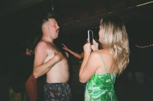Arielle Vandenberg Instagram - These are all photos from disposable cameras we put out on the dinner tables at our wedding! This might have been my favorite idea that we did! Because look how fun they turned out! Love all these moments! The fact that all my friends were little photographers at my wedding make these photos that much more special. 🥹