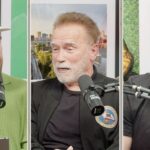 Arnold Schwarzenegger Instagram - It was pure joy schmoozing with @jason.kelce and @killatrav on @newheightshow! Go listen and watch! DO IT NOW. I always love talking to fantastic athletes, but I love it even more when they are branching out of sports. I guarantee you that they are both going to be stars for a long time. And we got to talk about the Pump Club! Join the positive corner of the internet at the link in my bio.