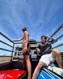 Asa Butterfield Instagram - Waves surfed - 1 Sand worms ridden - 0 @twojeys