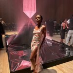 Ashleigh Murray Instagram - Bold, delicate, beautiful What a show @bachmai 🩷❤️ makeup @killahcamz hair @cynthiaglam