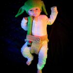 Ashley Greene Instagram - Our wise little Baby Yoda Kingsley - we can't wait to see what you teach us next #halloween #babyyoda #imobsessedwithyou