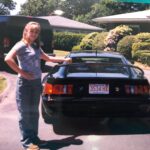 Ashley Johnson Instagram - “Hey Dad, can you take a pic of me with this cool sports car from Massachusetts?”