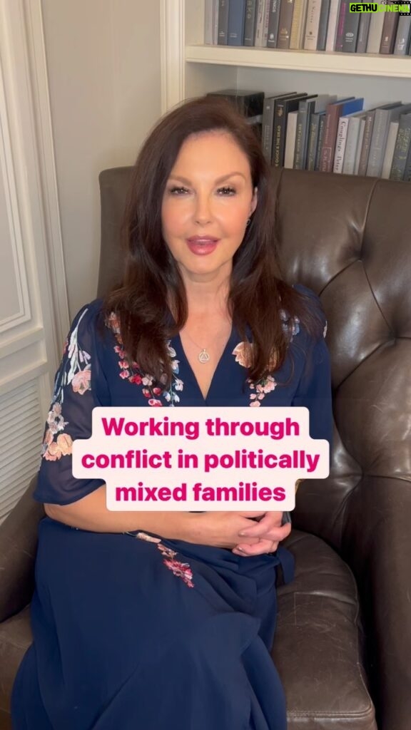 Ashley Judd Instagram - I live and love in a politically mixed family, and believe it or not, we have found our way to peace, dignity, respect, and even humor. (Gone are the verbally, ahem, “wild” suppers of my college years when everyone felt hurt and misunderstood.) I have learned to hold complexity and nuance, let go of either/or, ask myself if I want to be right or loved, and be more curious rather than quoting facts all the time. It is damn hard work and the road can be long. It does *not* mean tolerating unacceptable behavior. Its reward is a sense of integrity and peace with others, crucially, this: Learning to stand for something without standing against my fellows. I would love to hear what you are trying, what has and has not worked, and your hopes for reducing conflict and holding more openness. #KitchenTableDiplomacy