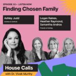 Ashley Judd Instagram - It is such a sweet joy to be with my Chosen Sisters on the @u.s.surgeongeneral’s (Dr Vivek Murthy - so lovely) podcast, House Calls, where I share how friendship has been one of my most important lifelines. We talk about the power of friendship and connection — the bonding, community, mutual support and aid, accountability, running charades, pie, laughter, our many travels, Smoky Mountains, bonus nieces and nephews, Mamaw (Mom), Pop, Uncle Roy. To my Chosen Sisters, Logan, Heather, and Sam — thank you for your deep trust. It is an awesome thing to be yours, and to know you are open to sharing in such a venue about how its works between us. Thank you for these memories of a lifetime, the photos of which are but a small slice. The one at the tree, the grief is so present with me and yet - so are you. So are you. And deep love for our full community, LCB, TAJ, MM. We met at @YWCA #zumba, recovery support groups, a funeral, getting glamour for an event. God blesses in so many ways. Listen to the podcast episode at the link in the bio. I look forward to your listening, and thoughts. #chosenfamily #femalefriendship #community #memories #recovery