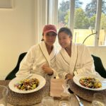 Ashley Park Instagram - ⛰️🤸🏻‍♀️🥾🧖🏻‍♀️ 🌳🧘🏻‍♀️🍄🌞🍴🌱🫀🩺🇮🇹 #TheRanchItaly health retreat is unlike any other experience, and I’m so happy that i got to share it with my parents on their first ever trip to Europe. Everything from the expertly guided hikes in the splendid Italian mountains, while challenging and replenishing my body with fitness classes, yoga, expert health analysis, special plant based meals, and rehabilitating unique spa and personalized massages at the legendary @palazzofiuggi… ❤️ @theranchmalibu