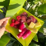 Ashley Park Instagram - burrata cosplaying as a tomato, chocolate as a feather, and some other petite noms and europe cuties this week