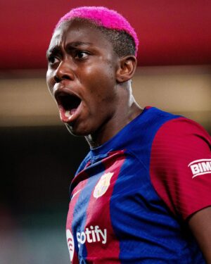 Asisat Oshoala Instagram - Football is an ART.  Enjoyed that one 😘#ChampionsLeagueNight #Alhamdulilah