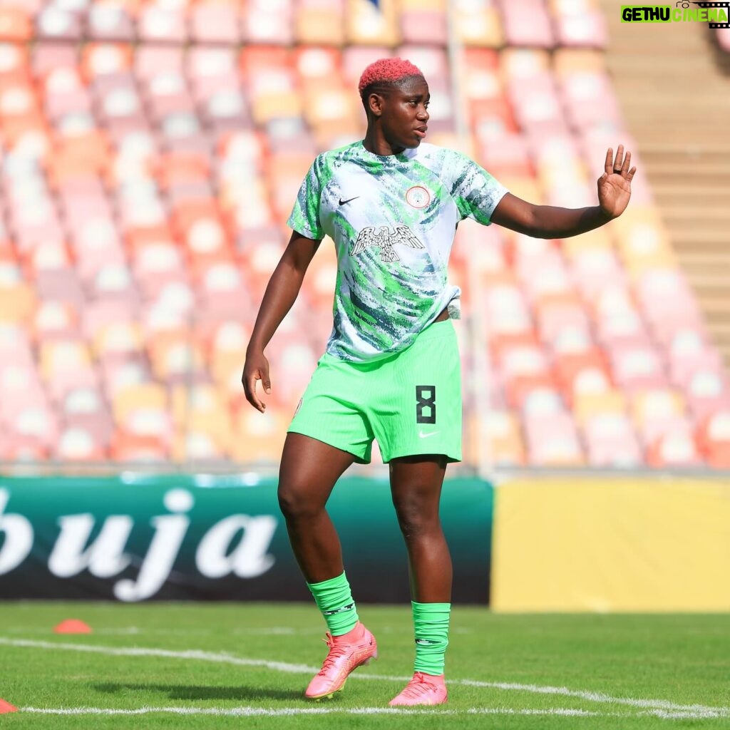 Asisat Oshoala Instagram - Alhamdulilah ….unto the next round 🙏🏾🙏🏾🇳🇬🇳🇬🇳🇬