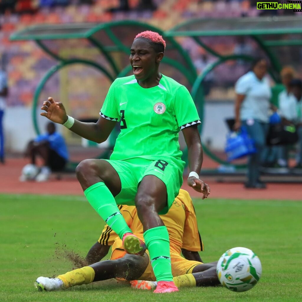 Asisat Oshoala Instagram - Alhamdulilah ….unto the next round 🙏🏾🙏🏾🇳🇬🇳🇬🇳🇬