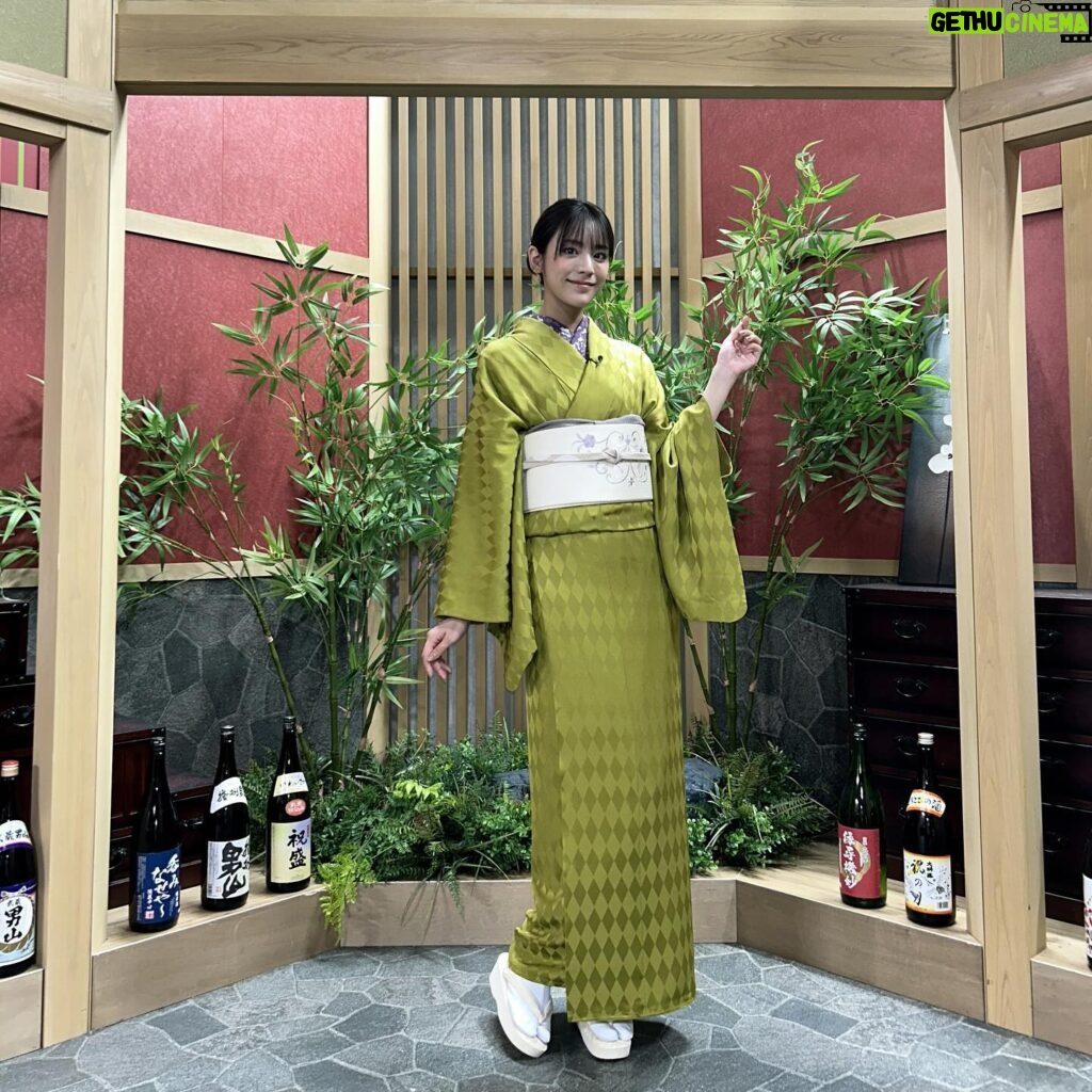 Asuka Kijima Instagram - 収録のたびに、素敵なお着物を着られることが楽しい。 背筋がピンと伸びる思いになります。 船越さんに 板についてきたよ！って言っていただきました😂 #おとなの嗜呑
