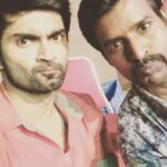 Atharvaa Instagram - Look who's on Instagram @soorimuthuchamy ! Easily one of the funniest people I know . 😄👍 Show him the loweee people . P.S : That was suppose to be our angry face there .... apparently ! 😡😬