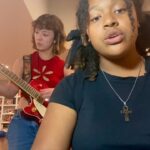 Aubrey Anderson-Emmons Instagram - my love, mine all mine- @mitskileaks post band practice @heartworm.theband #mitski #music #bandpractice #musician