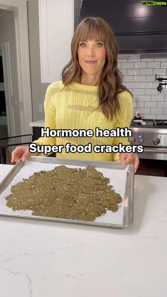 Autumn Calabrese Instagram - Yall said you wanted more info on hormones & nutrition so here’s something easy that you can start paying attention to. Getting enough healthy fats in your diet is important for optimal hormone health. Following a low fat diet can lead to a harder time absorbing fat soluble vitamins A, D, E & K which can lead to a deficiency. Vitamin A plays a roll in balancing estrogen levels Vitamin D acts like a hormone, sometimes called the “period” vitamin. It plays an important role in improving fertility, cycle regulation, & PMS Vitamin E plays a role in immunity & fertility Vitamin K is important for pregnancy health These super food crackers are an easy way to get in healthy fats from flaxseed, chia seed & sesame seeds as well as olive oil. The recipe is in my stories, it will be there for 24 hours, after that you can find it on Fixate on BODi. #hormonehealth #healthyrecipes #fitover40 #balancedmacros