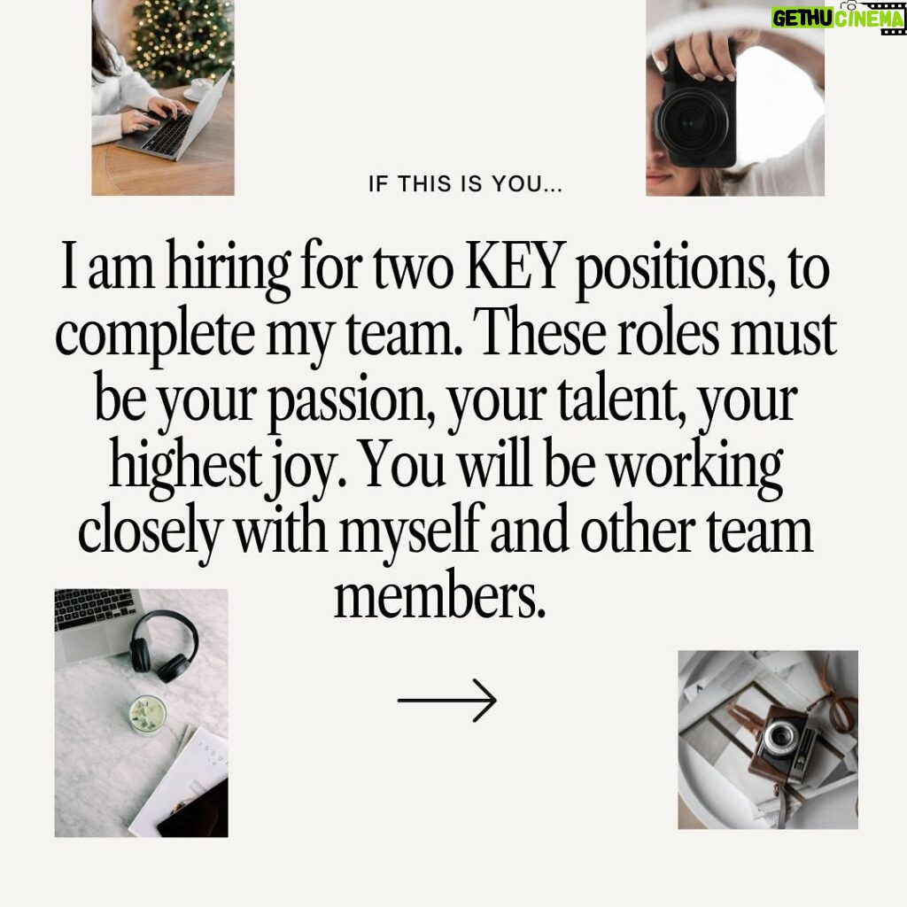 Autumn Calabrese Instagram - Team AC is GROWING! ✨ We're recruiting TOP TALENT for the following positions in Los Angeles. ➡️Senior Social Media Strategist ➡️Videographer/Editor All positions are contractor to full-time hybrid roles. If your dream is to work in a dynamic and engaging job that makes an impact on millions of people's lives EVERY SINGLE DAY -- our team is the place for you!! There are 4 requirements to apply: 1️⃣You must have an incredibly positive attitude. 2️⃣You must be a problem solver & a self starter. 3️⃣You must have applicable experience. 4️⃣You're based in Los Angeles (videographer needs to be able to travel with me) If you do apply, we will reach out to you if we are interested in interviewing you. ➡️info on where to send your resume is on the final slide, serious inquiries only please. 💟Please feel free to share this with people you think might be a great fit for Team AC.