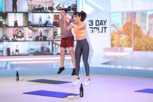 Autumn Calabrese Instagram - 3 Day Split is no joke and its finally here as a full 4 week program!!!! 6 workouts total, mixed and matched over the course of 4 weeks to give you a full body, functional strength and cardio training program when you’re short on time.  This will going live today, it should be around 10am pst today. 

I designed this with my weekend warriors in mind.  Those who like to go hard but don’t necessarily have 5-6 days a week to do that.  So we’re getting it done in 3 days, you can always add in other workouts if you have time or want to but you don’t need to.  We’re hitting every major muscle group, we have a balance between light, medium and heavy training days, we’ll hit the push and the pull muscles equally, work on mobility in the warm up and flexibility when we cool down and the number one priority is always moving with proper form to get the most out of the movement. 

This just might be your new favorite workout program for Spring & Summer!!!! The workouts are on average 45 min, except cardio that’s only 25 😘. The workouts can be found on the PROGRAMS page on BODi under the 3 Day Split tile. 

Have you tried any of them yet?  What’s your favorite?  I think Base Camp is my new favorite leg day 🦵 💪🏻 

#3daysplit #homeworkout #strengthtraining #girlswholift
