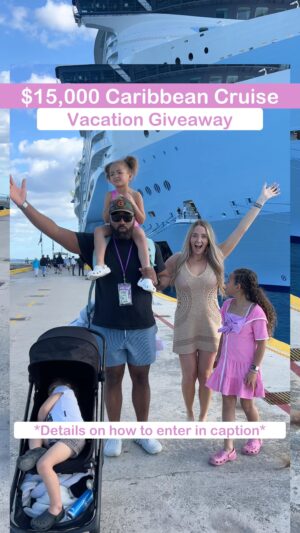 Autumn Calabrese Instagram - 🌈$15,000 ICON OF THE SEAS GIVEAWAY!
I’ve teamed up with some incredible accounts to gift one lucky person with a Cruise Vacation Package for you and your family!

🔸 7 Night Caribbean & Perfect Day Cruise on Royal Caribbean’s
ICON OF THE SEAS 
🔸 Round Trip Flights to Florida for the whole family
🔸 Private Over-Water Cabana at CocoCay 
🔸 Full-Day Passes to the Coco Beach Club at CocoCay
🔸 $1,000 for excursions off the ship like kayaking, jet skis, zip lines, snorkeling, waterparks, and more! 
🔸 All meals included on the cruise for the whole family 

TO ENTER: 

🌟Like & Save this reel
🌟Comment the answer to this question: “Who would you bring on this cruise with you if you won?!” ❤️
🌟🌟FOLLOW @bigpictureplaygiveaways AND ALL ACCOUNTS they are following (we check)

🌟🌟🌟BONUS:  Share this reel in your stories for 15 extra entries and make sure to tag @bigpictureplaygiveaways so that they can give you credit.
Public & Private accounts can enter! 
If your account is private, send a screenshot of your story share to @bigpictureplaygiveaways in a message so they can give you credit and add your 15 extra entries 🎉

🔔Please never share personal info with any page saying you’ve won. The winner will be announced ONLY by @bigpictureplaygiveaways in their stories on April 21st.

Closes Friday April 12th at 11 pm PST
Open Worldwide 🌎
The Icon of the Seas prize package will cover a family of up to 5 people. 
Winner will be randomly selected and notified via Social Media / DM’s on April 21st.
Not associated with instagram or Royal Caribbean in any way.

#familyvacation #cruise #iconofthesea #cruisegiveaway