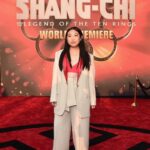 Awkwafina Instagram - Celebrating the release of @shangchi last night with this incredible cast and crew... Im so excited for you guys to see it 🙌❤️🐉 Thank you to my team 🙏 @emilychengmakeup @kyleeheathhair @ecduzit @thuybnguyen @lanvinofficial @retrouvai The El Capitan Theatre