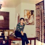 Awkwafina Instagram - Hey mom, Here’s you next to one of your paintings. I grew up with them hanging on every wall. When I was little I would hold your brushes, and it made me feel closer to you. When I look at your paintings, it teaches me things I never got to know about you. How you saw the world - how you captured the brutality, joy, sorrow and chaos of the human experience. I see that your art comes from a place of depth, perhaps even conflict. And I wish you were here to tell me about what they meant. So I’m thinking of you on this eve before Mother’s Day. And wishing everyone mom a Happy Mother’s Day.