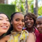 Awkwafina Instagram - So much love for these ladies ❤️❤️❤️. Thank you @hollywoodreporter and #afifest for having me!. RG: @kerrywashington The Hollywood Roosevelt