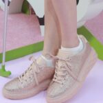 Aya Omasa Instagram - JIMMY CHOO/MALBON ダイアモンドソールがポイントとなってるゴルフシューズ💠✨ 早く、コースに出たくなりました☺️ 新しくオープンしたJIMMY CHOO GINZA GARDENでは抹茶スムージーを頂き幸せな時間🍵 @JimmyChoo #JimmyChooxMalbon #JimmyChooGinzaGarden #pr