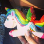 Ayesha Takia Instagram - Mikail went toy shopping with daddy and brought me back this as a gift 😍😍😍😍😍😍😍😍 “ Ayesha I got u a squishy unicorn” 😍😍😍😍😍😍😍 yes he calls me Ayesha n not mama🤣🤣🤣