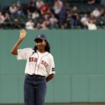 Ayo Edebiri Instagram - some people aren’t going to want to hear this but I don’t care. I’m going to say it. Ball is life. Ball is literally life. THANK YOU @redsox I love you sm this was maybe the coolest night of my life Bonus pic from when I was supposed to do this yesterday and it rained okayBYE
