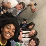 Ayo Edebiri Instagram - immensely proud of my union and grateful to our union siblings who fought alongside us — every film and tv project made is a miraculous act of chaos, community and care 🖤 some pics from one in particular I’m so proud of and grateful to have been a part of. I definitely didn’t take enough photos but I’ve got so much love and gratitude for everyone who, in the midst of termite mating season and the brink of hurricane season, banded together to do something unbelievably dumb and fun. love love love our cast and crew and Emma and Rachel for even thinking of me for this and everyone who watched and shared while we couldn’t promote okay bye…my next post will be like one picture and one word, sorry