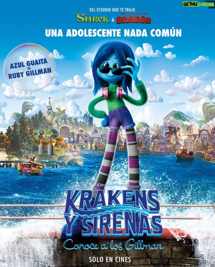 Azul Guaita Instagram - Este 29 de junio ¡Sólo en cines! Muy feliz de formar parte de este proyecto #KrakensYSirenas #ConoceALosGillman Soy la voz de RUBY!! 🩵 @universalmx Ph @samtakataka Make up @simri_abner Hair @jacquesclaudesader Styling @dantealbertti