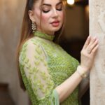 Ban Adnan Instagram - فستقي💚💚💚💚💚💚 Dress: @misscouture_ad Hairstyle: @joey_hassoun