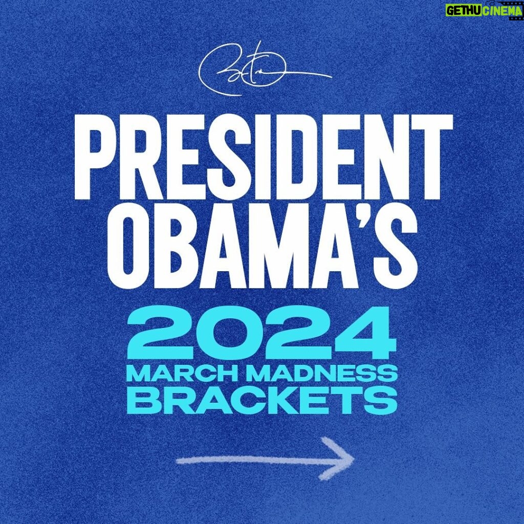 Barack Obama Instagram - My picks are in! I sat down to talk about them with @CraigMalRob and @UKCoachCalipari on their podcast @WaysToWinPod from @HigherGroundMedia. Check out our conversation at the link in my bio or wherever you get your podcasts. And please don’t rub it in when my bracket gets busted.