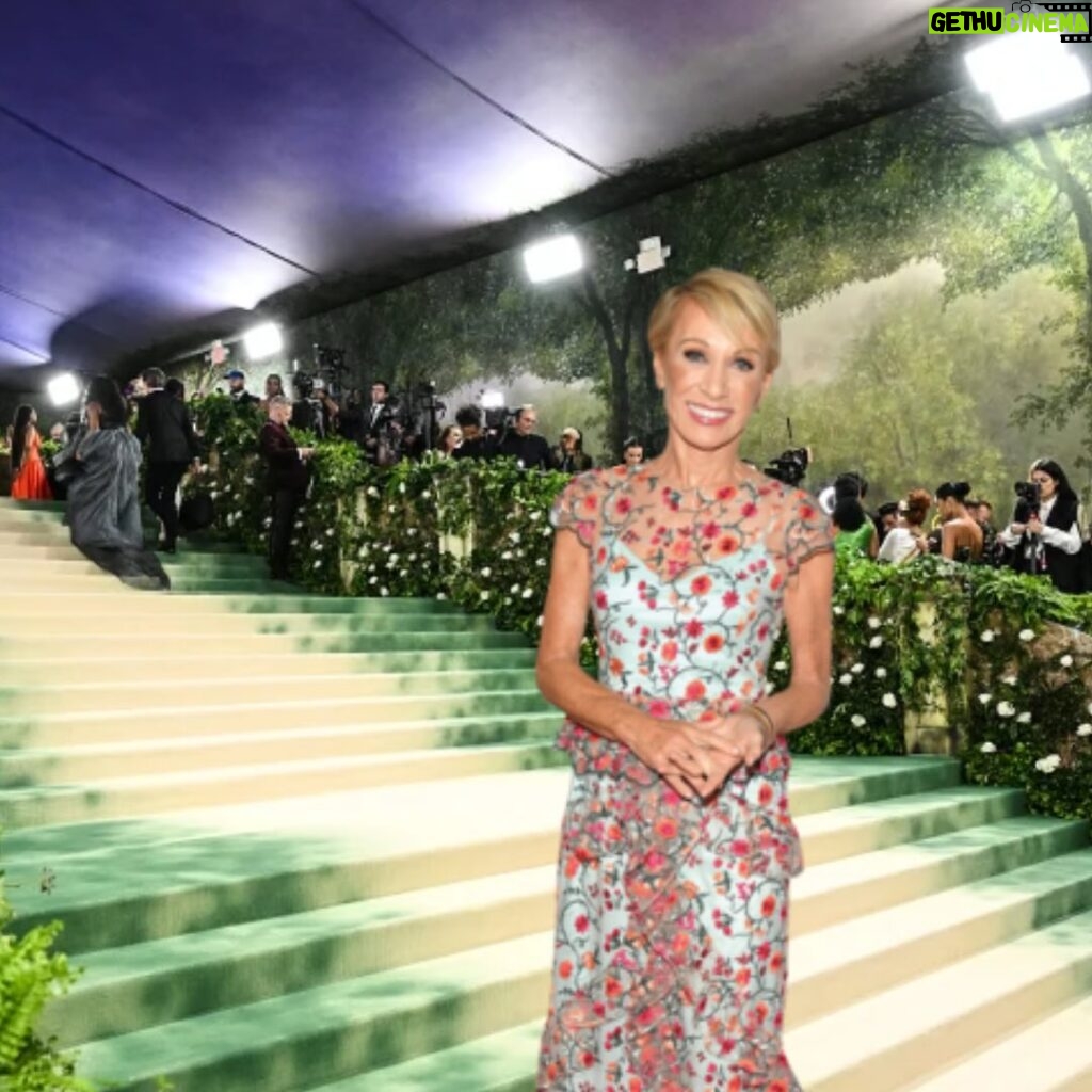 Barbara Corcoran Instagram - Here’s my take on “The Garden of Time!” Swipe to see my real Met Gala look ➡️😂 I took this year’s theme: “Sleeping Beauties” a little too literally 💤😴 #metgala #metgala2024