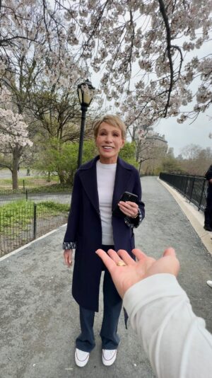 Barbara Corcoran Instagram - The best morning walks are with with @barbaracorcoran, follow @therunninginterviewshow to see who I run with next 🩵