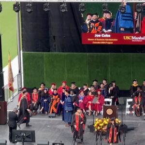 Barbie Blank Instagram - Yesterday my hubby @joebcoba graduated from @uscedu with a Masters degree in business!!! Words can’t express how proud we are of you, you have worked so hard to get here today, these last 2 years I’ve seen you grind all day everyday from working full time, having 2 newborn babies and going to business school at one of the most prestigious schools there is! You’ve surpassed the label of ‘hard worker’ with all of your achievements. You are a true inspiration to me and our babies! Thank you for being the best remodel they could have. We love you daddy ♥️ FIGHT ON ✌🏼