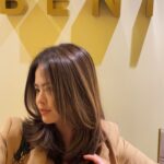 Bea Binene Instagram - snip snip 💇🏽‍♀️ milktea on my hair by @benibana.ph ✨ 📍Benibana Beauty Hub, San Juan