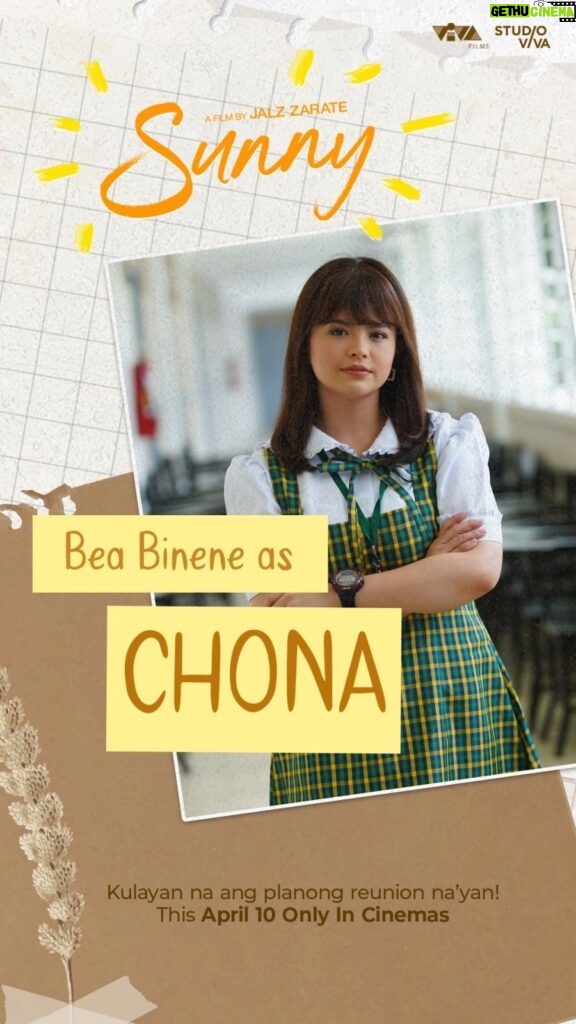 Bea Binene Instagram - Meet Chona, a reliable friend at ang leader ng SUNNY barkada! Abangan si Bea Binene as Chona sa Philippine Adaptation of the Hit Korean MOVIE, ‘SUNNY’. Coming this April 10 Only In Cinemas! #SunnyPH #BeaBinene