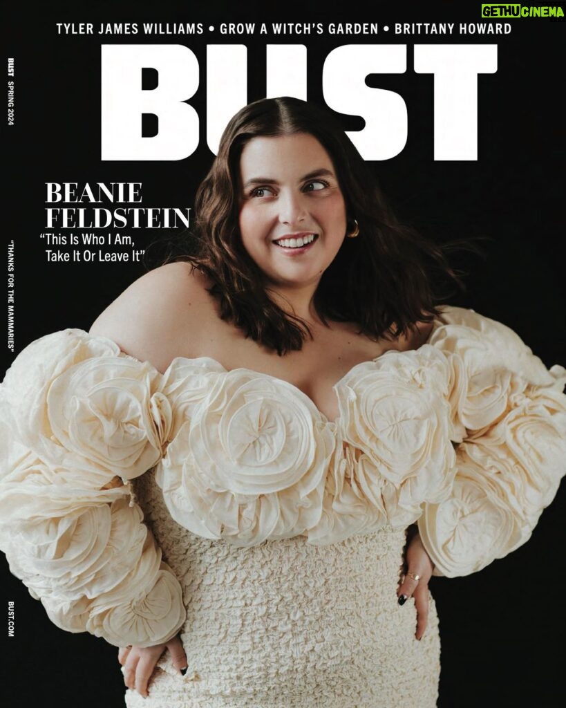 Beanie Feldstein Instagram - BIG BUST ENERGY —————————— @bust_magazine Photographer: @thealexandraarnold Styling: @ashleyafriyie Makeup: @kateydenno Hair: @peterbutlerhair Nails: @ritaremark @marahoffman @batshevadress @sezane